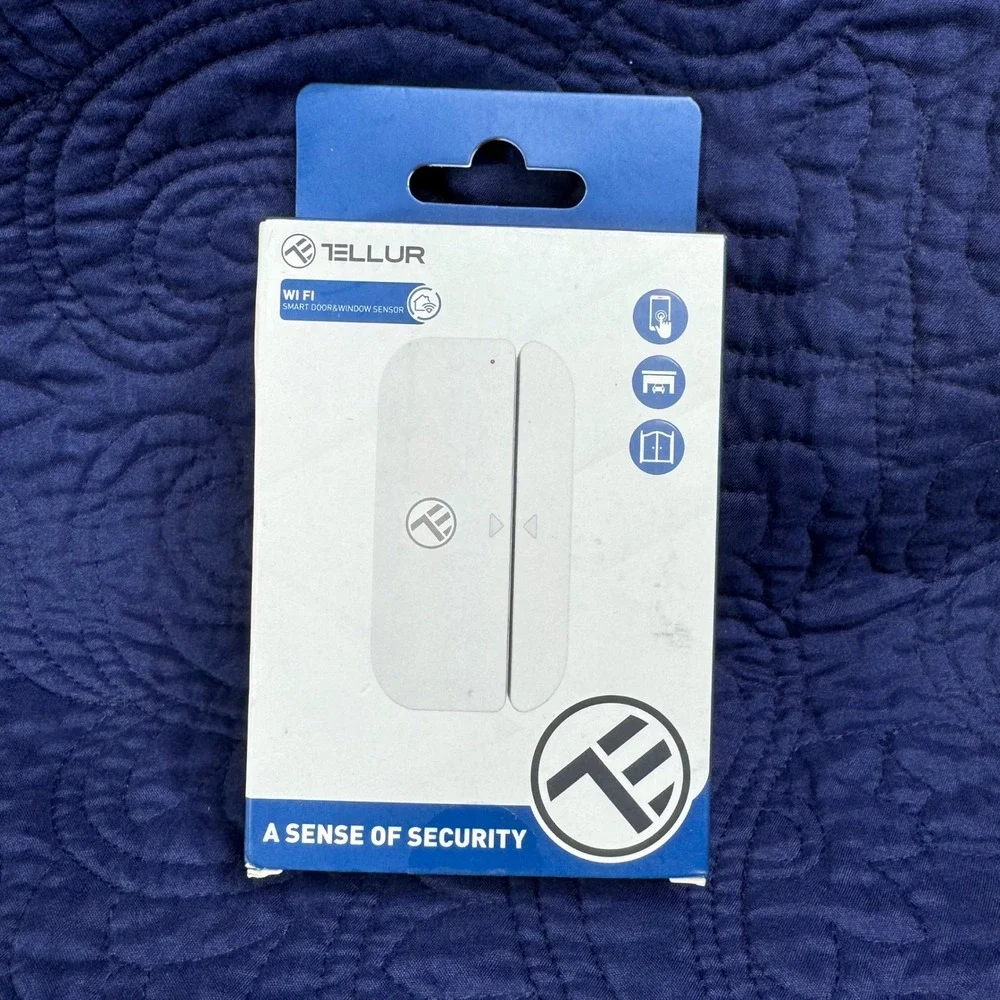 TELLUR Wi Fi Smart Door Window Sensor A‎ Sense Of Security White New